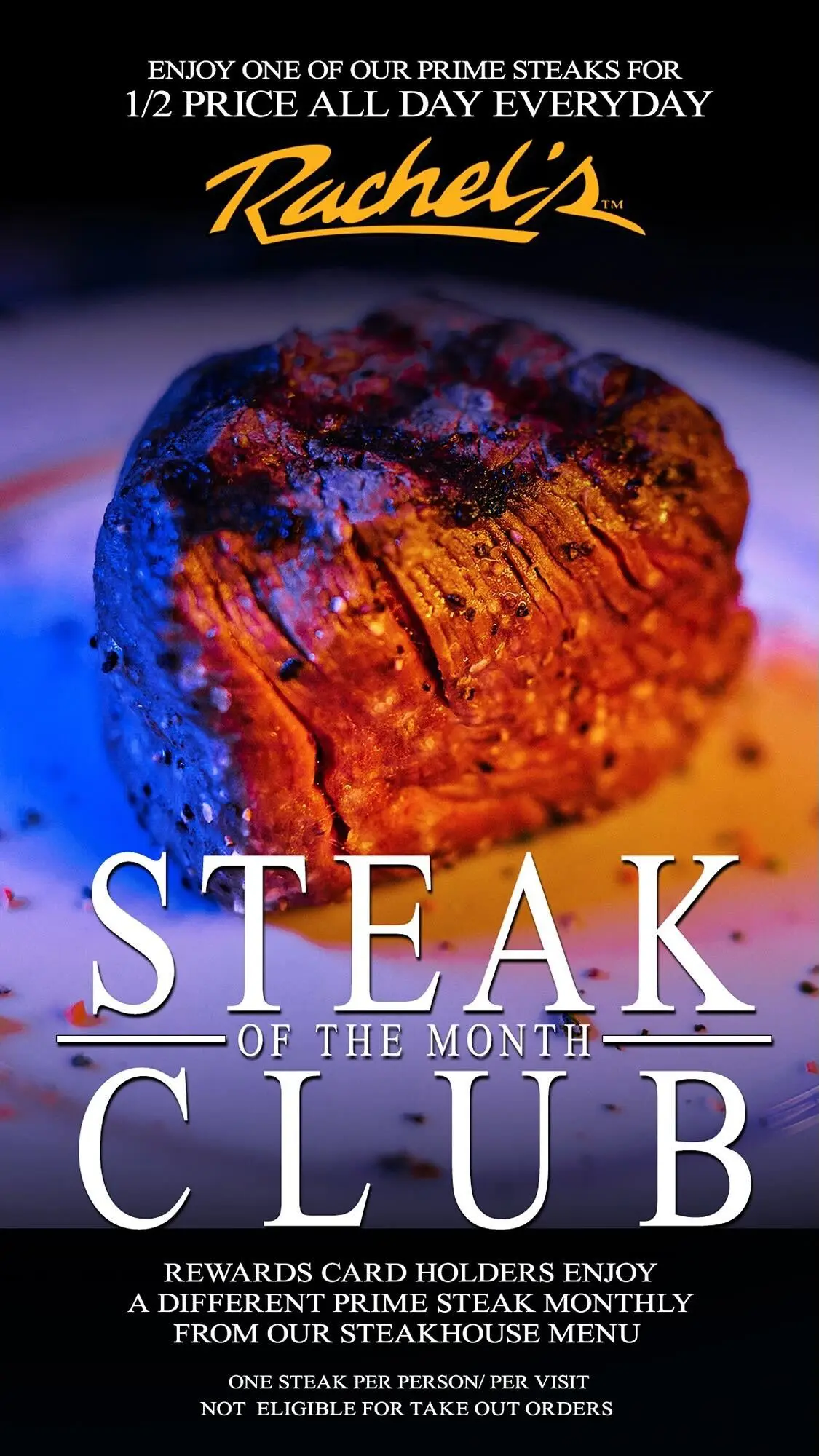 Rewards card steak deal