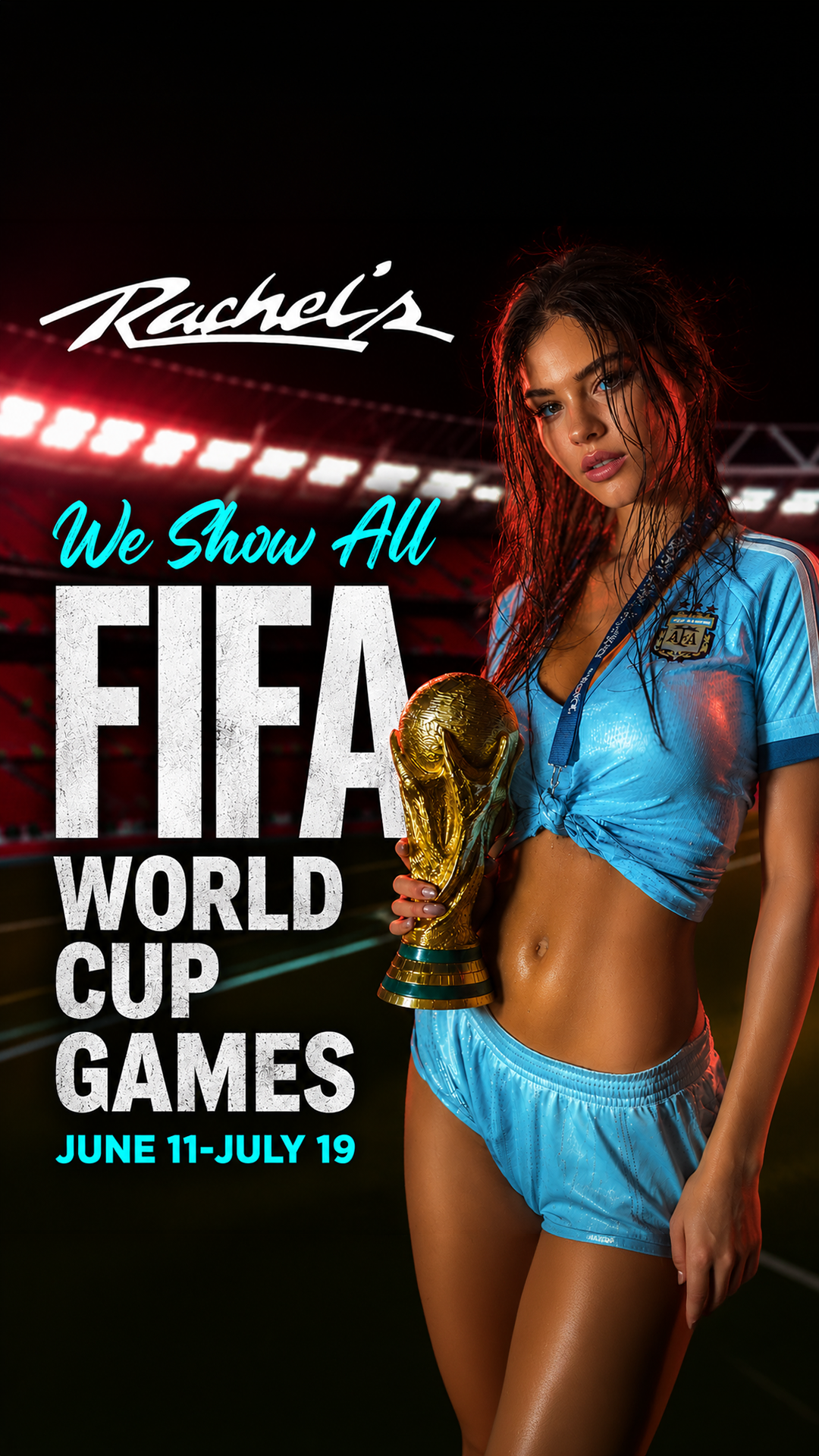watch the World Cup on our video walls