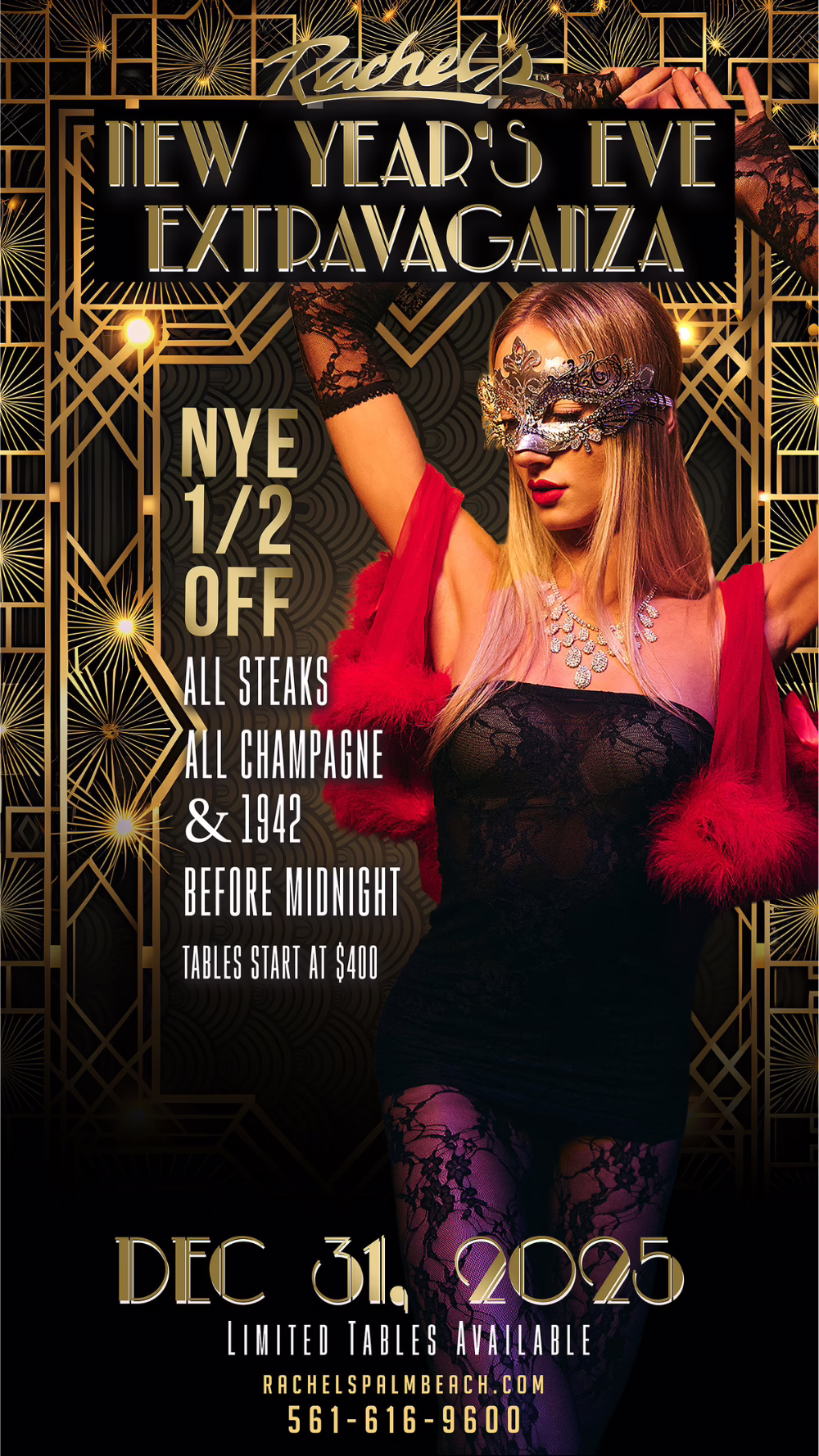 New Year's Eve party advertisement